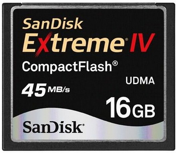 Sandisk extreme IV standard compactFlash